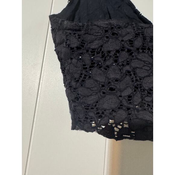 Urban Outfitters Bright Star Black Lace Button-Through Cami Tank Top Small - Picture 4 of 7